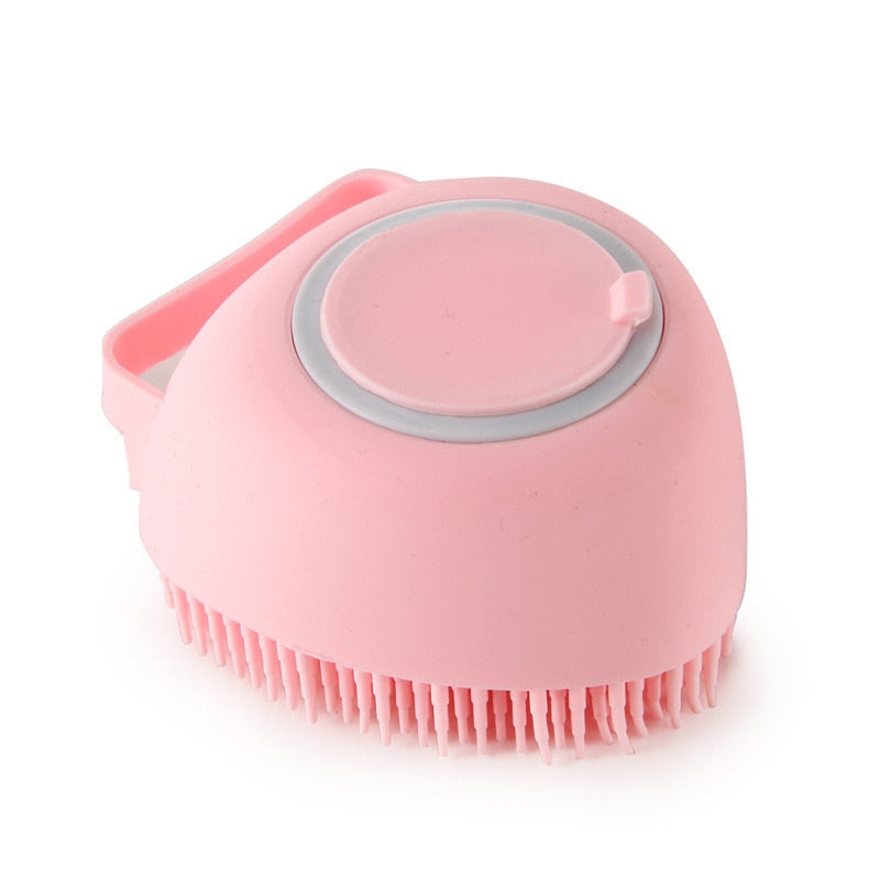 Pet Dog Shampoo Dispenser & Massaging Brush