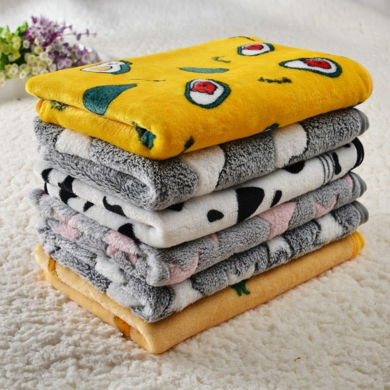 Pet Dog Bed Blanket Soft Fleece