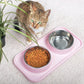 Anti-skidding Pet Dog Double Bowl