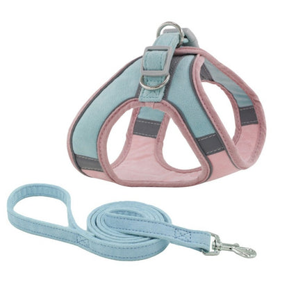 Small Dog &  Cat  Vest Reflective Harness Leash