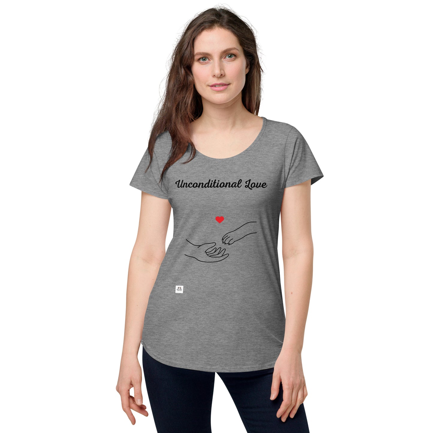 MyPuplet - Ladies  " Unconditional Love"  round neck tee