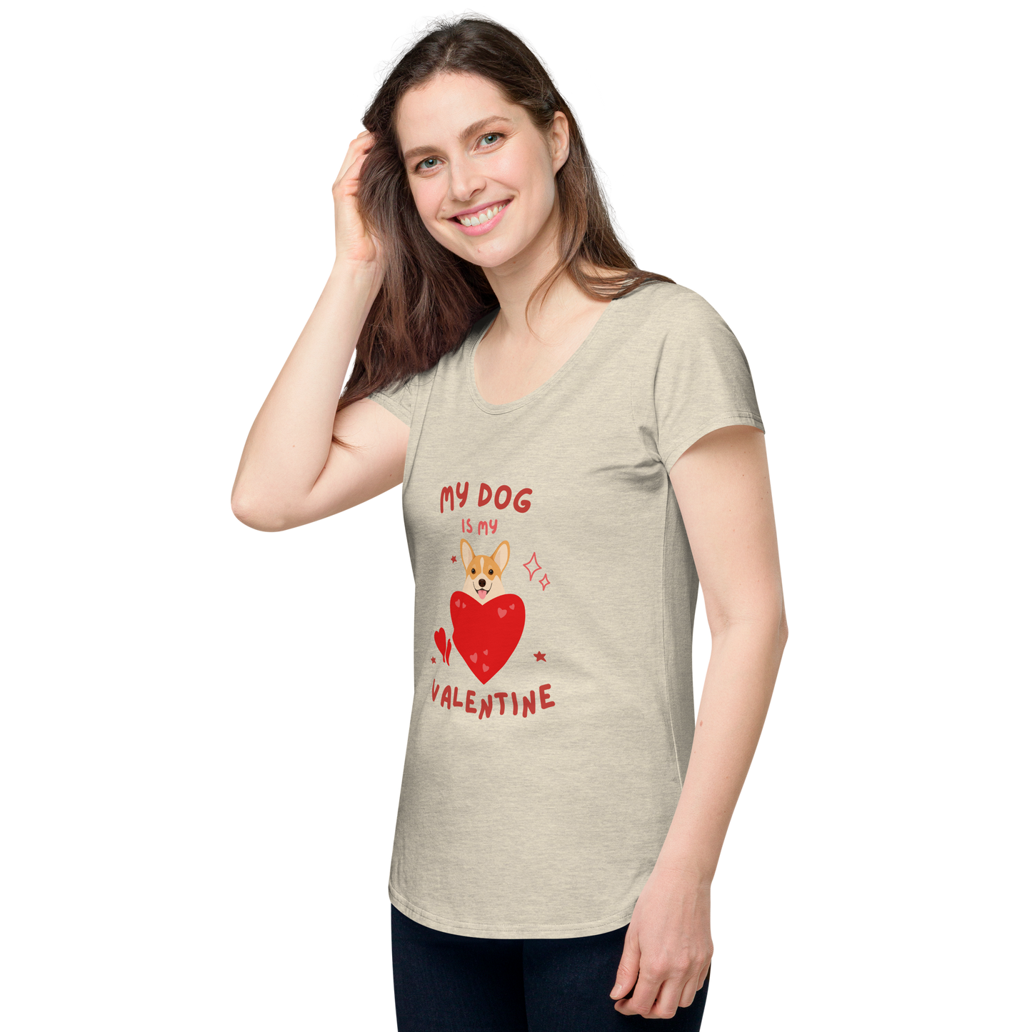 My Puplet - Ladies "Valentine's day" round neck tee