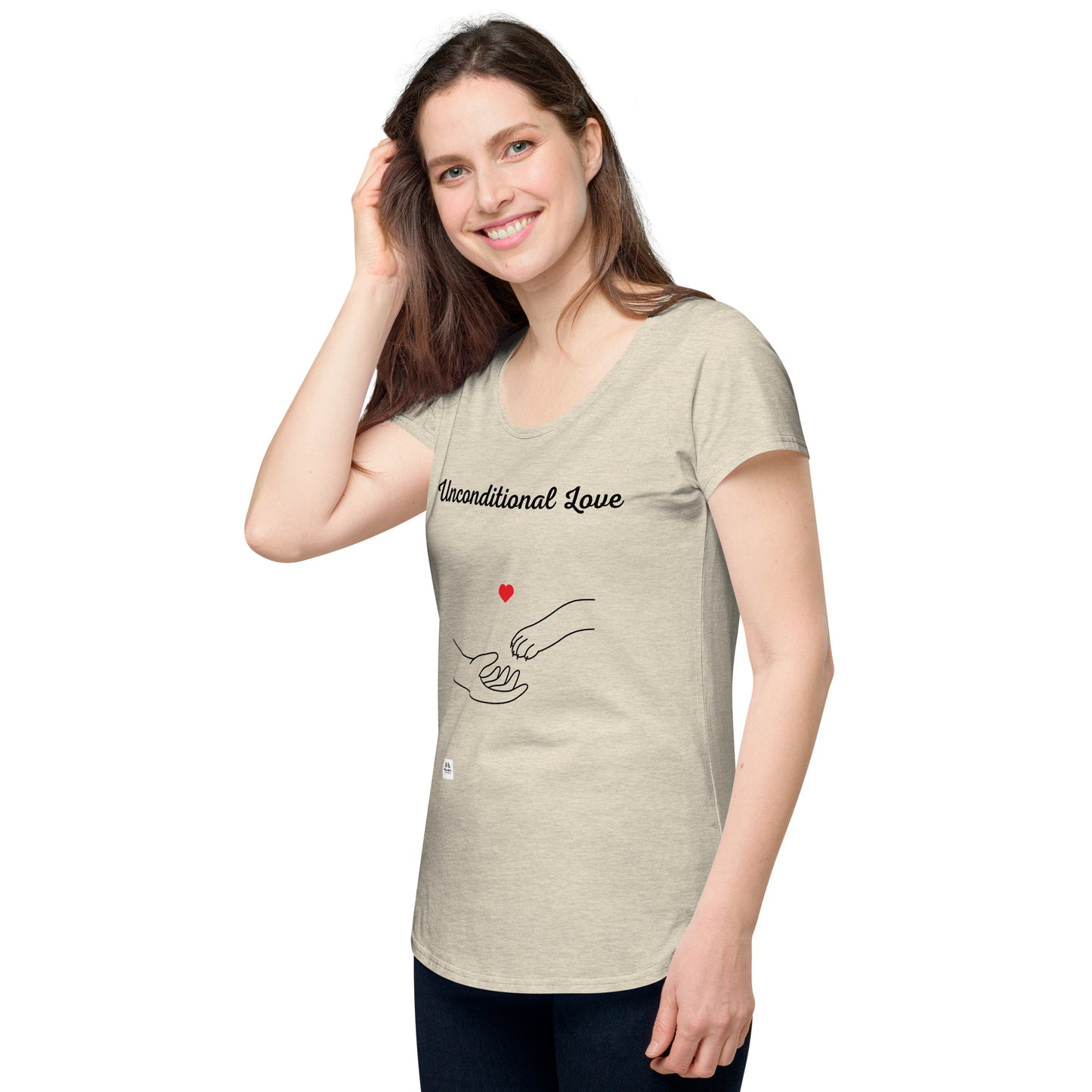 MyPuplet - Ladies  " Unconditional Love"  round neck tee