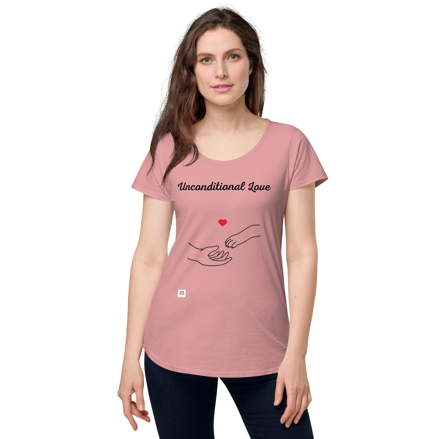 MyPuplet - Ladies  " Unconditional Love"  round neck tee