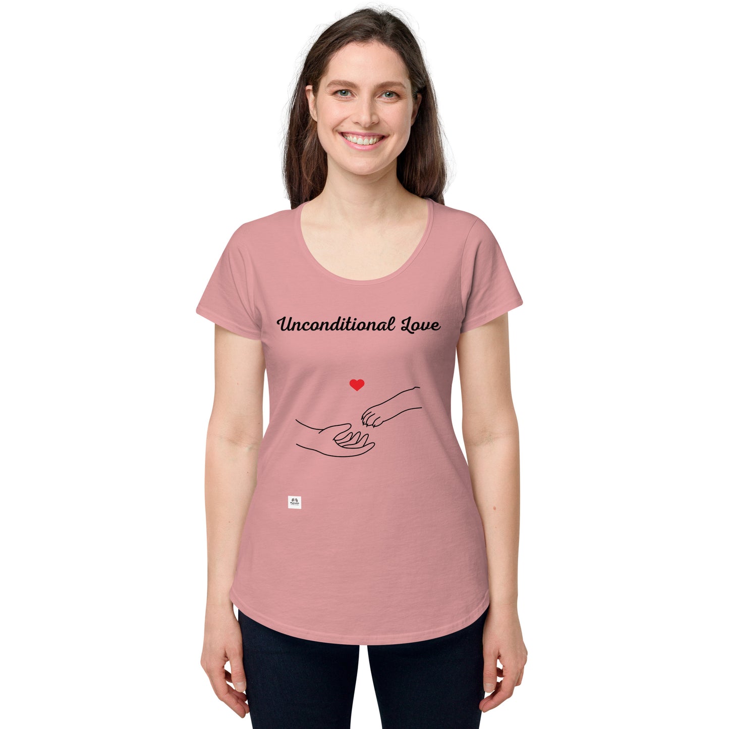 MyPuplet - Ladies  " Unconditional Love"  round neck tee