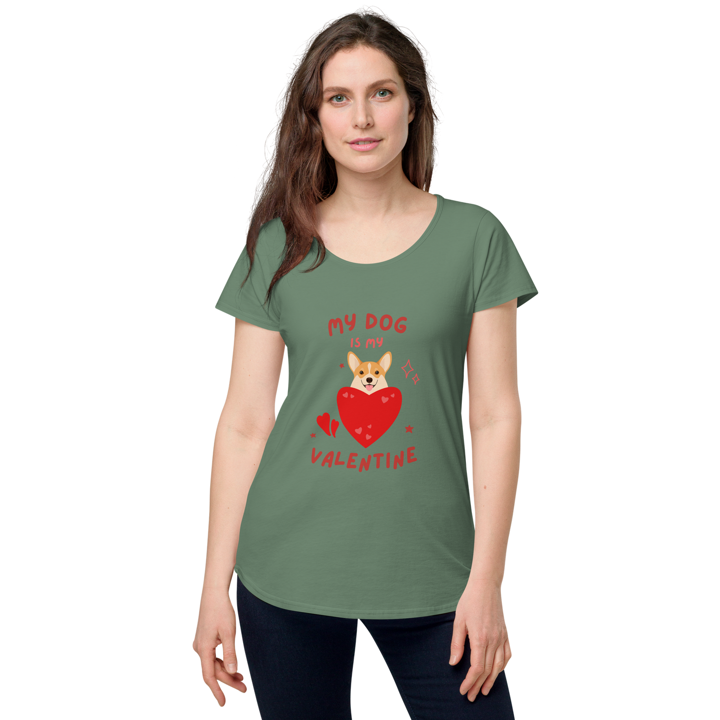 My Puplet - Ladies "Valentine's day" round neck tee