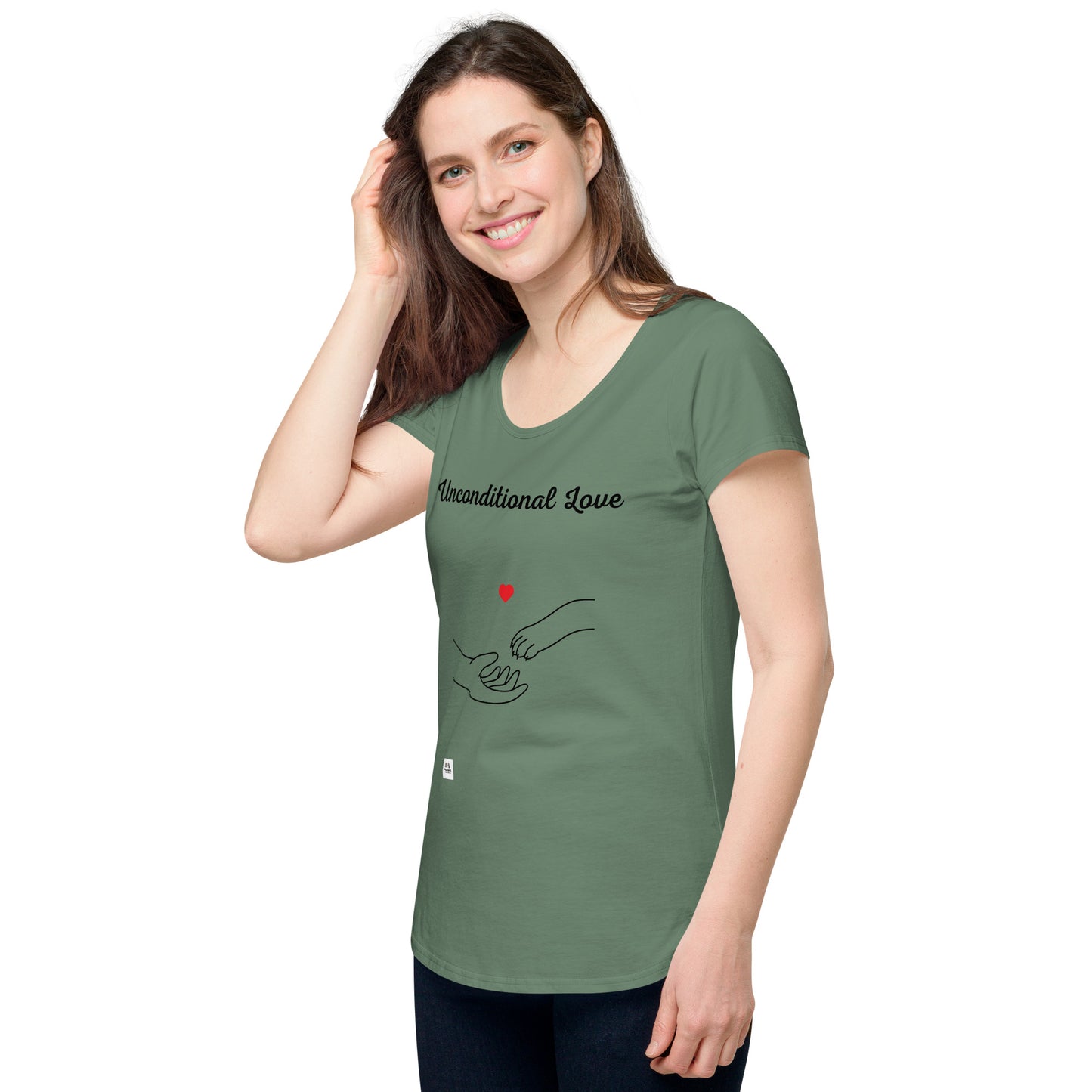 MyPuplet - Ladies  " Unconditional Love"  round neck tee